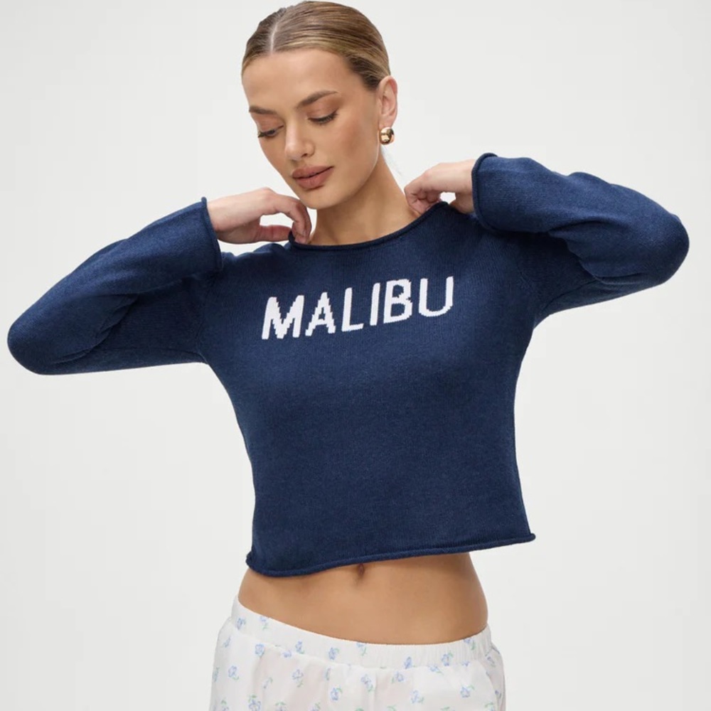 Frankie's Bikinis Navy 'Malibu' Sweater